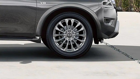 2023 Nissan Armada wheel and tire | Petro Nissan in Hattiesburg MS