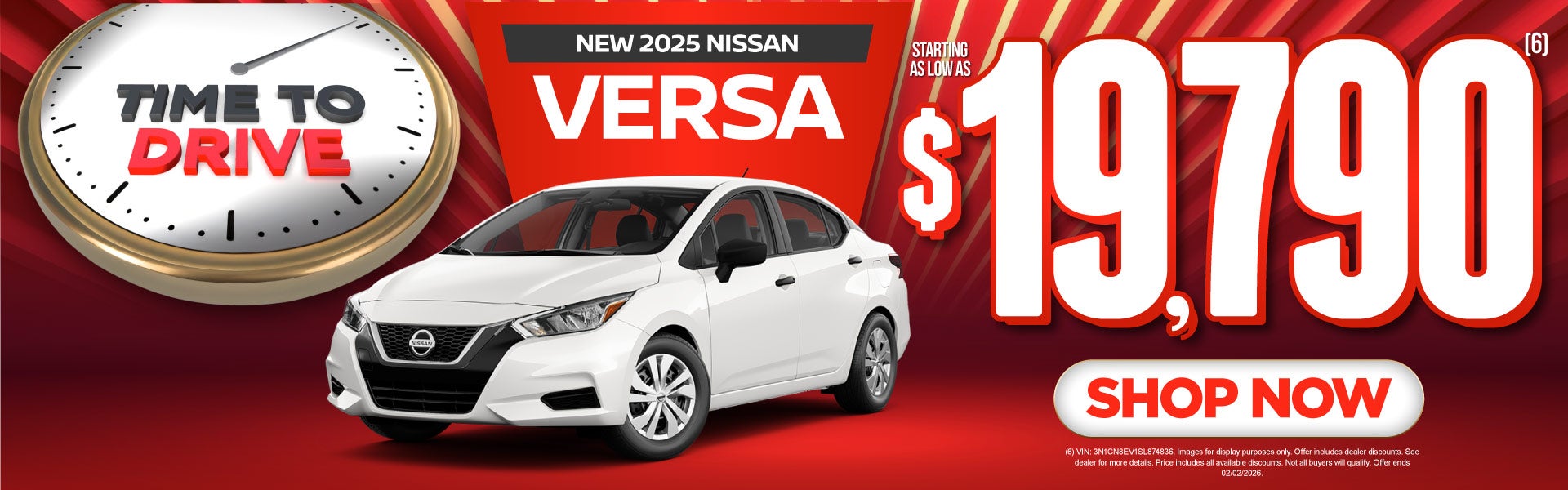 2025 Nissan Versa Starting as low as $19,790 (6)